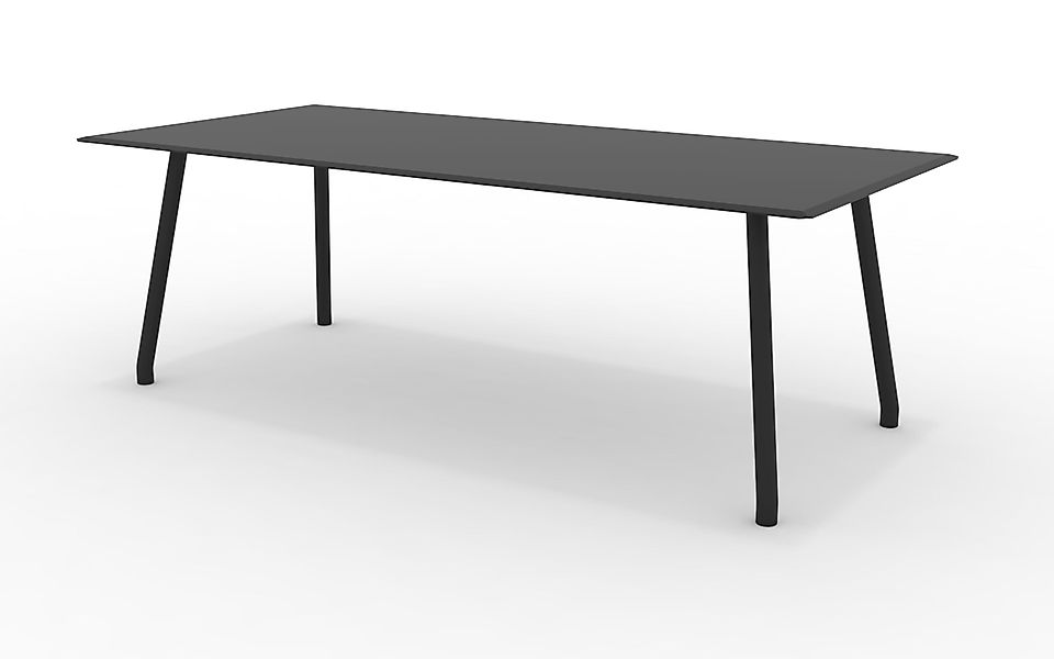 Großer Gartentisch Verdea 220 cm Schwarz günstig online kaufen