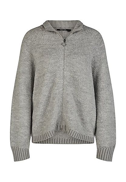 MARC AUREL Strickpullover Strickjacke aus Bouclé-Garn silver grey melange günstig online kaufen