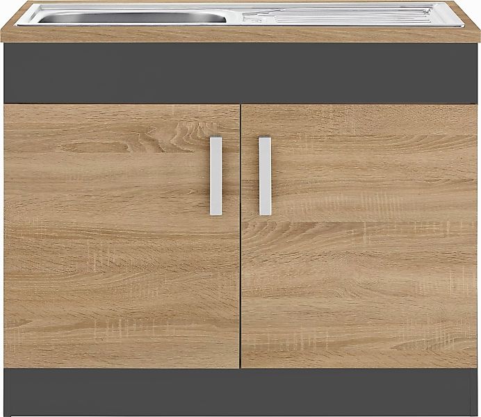 KOCHSTATION Spülenschrank "KS-Gera", Breite 100 cm günstig online kaufen