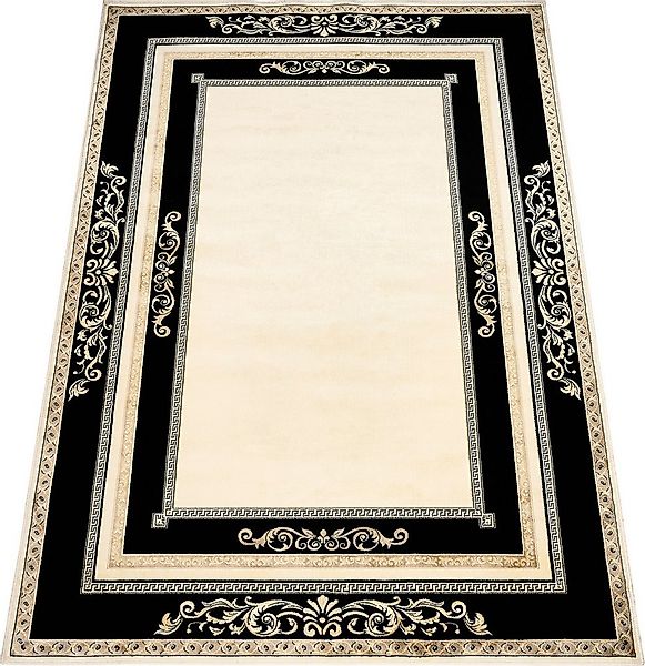 Belle Arti Teppich Teppich Wohnzimmer Flur Läufer Schwarz Gold Florenz K-Se günstig online kaufen