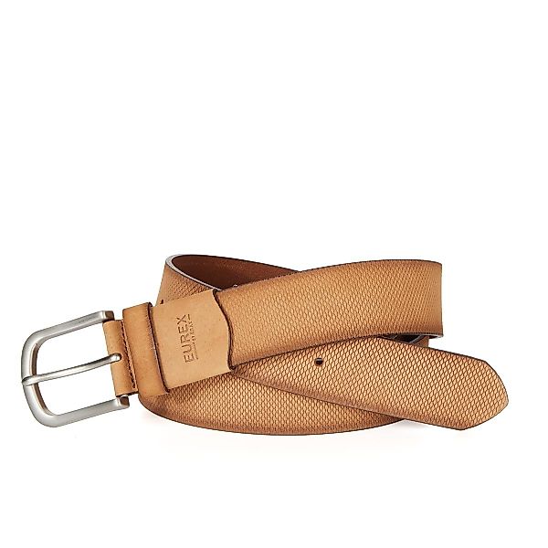Eurex by Brax Ledergürtel mit Ripp-Prägung, Überlänge Farbe cognac Größe: 1 günstig online kaufen