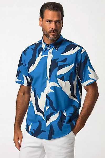 JP1880 Kurzarmhemd Hemd Halbarm Allover-Print Buttondown-Kragen günstig online kaufen