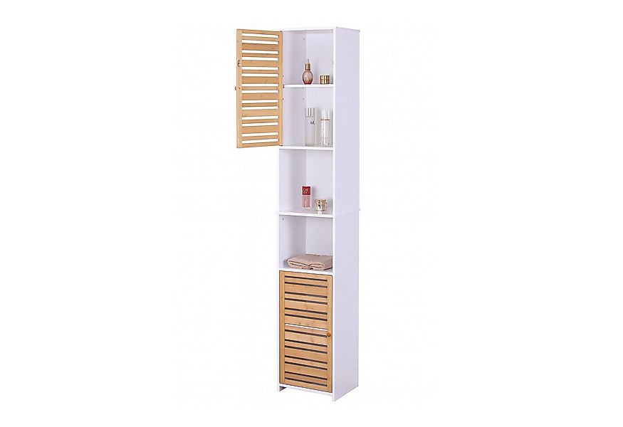 relaxdays Hochschrank Hoher Badezimmerschrank 190 cm günstig online kaufen