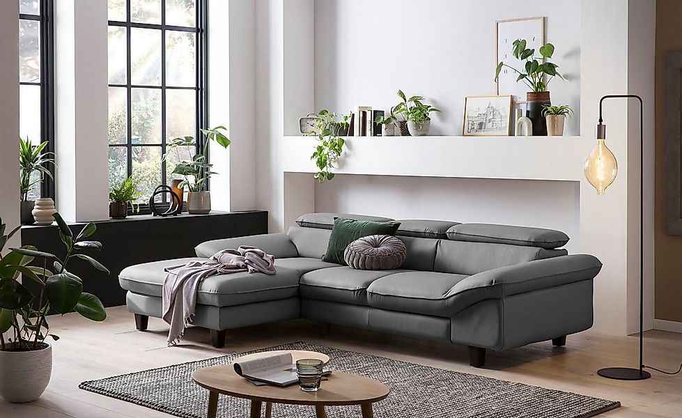 Home affaire Ecksofa "Pilot L-Form", mit Kopfteilverstellung, wahlweise mit günstig online kaufen