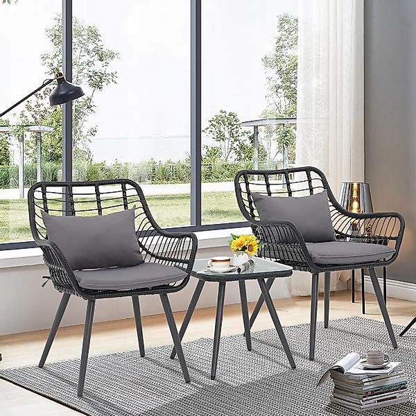 JOIVI Balkonset Bistro-Set, Gartenmöbel-Set, Balkonmöbel-Set für günstig online kaufen