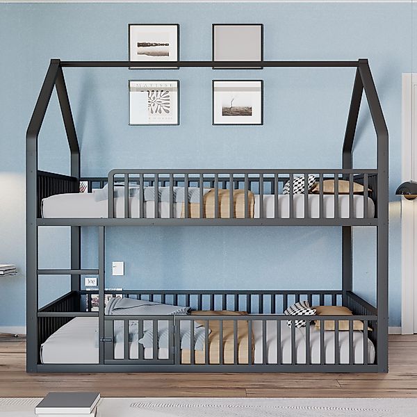 KLAM HOME Kinderbett Kinder-Etagenbett 90*200, Metall-Doppelbett, günstig online kaufen