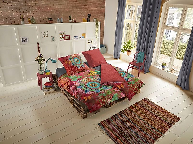 hip Wendebettwäsche Novali, Satin, 2 teilig, Mako-Satin, 135x200, Reißversc günstig online kaufen