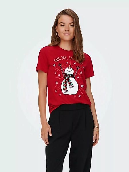 ONLY Rundhalsshirt ONLXMAS YRSA CHRISTMAS REG S/S TOP JRS für Weihnachten günstig online kaufen