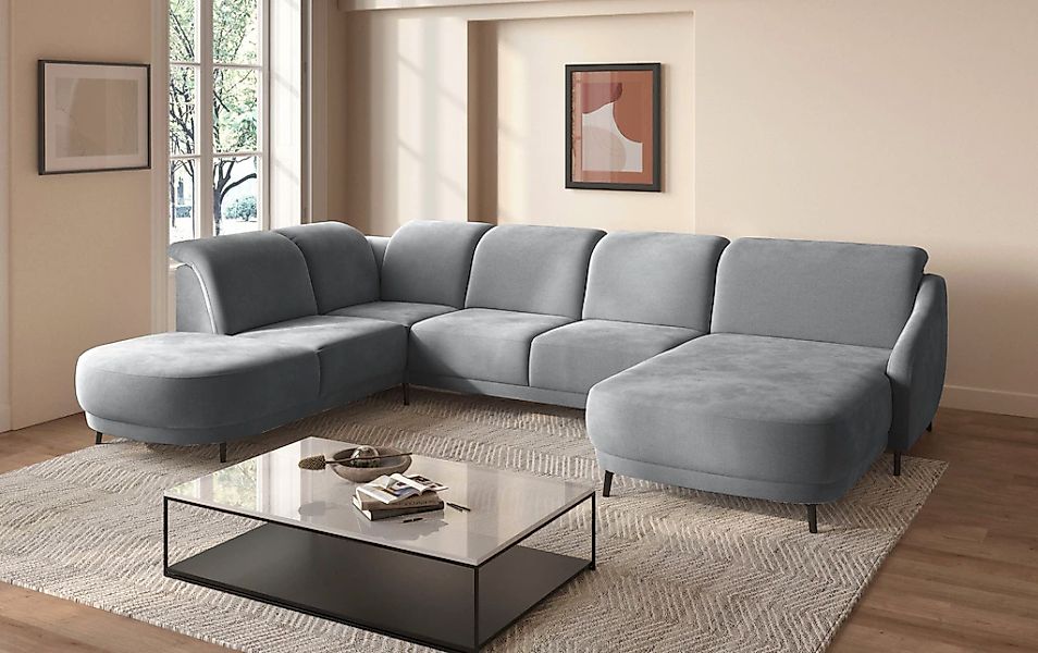 sit&more "Blues U-Form" inkl. Kopfteilverstellung, wahlweise mit Klapptisch günstig online kaufen