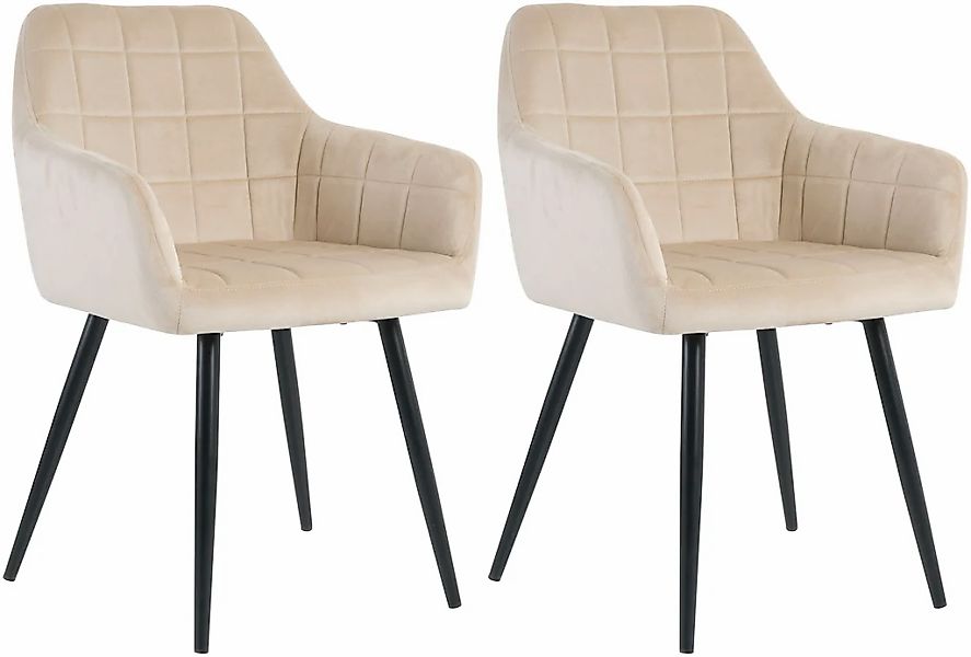 INOSIGN 4-Fußstuhl (Set) 2 Stk.mit Quadratsteppung innen günstig online kaufen