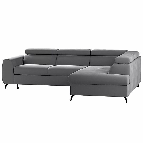 Ecksofa Leo, grau, 268x201x93, Polsterstoffe (CL91) günstig online kaufen