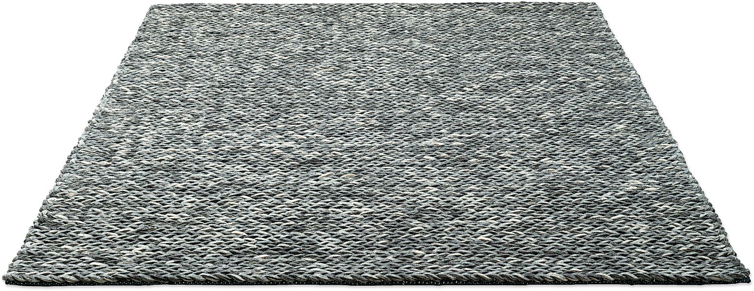 THEKO Wollteppich "Arlberg" rechteckig 23 mm Höhe reine Wolle, Strickoptik, günstig online kaufen