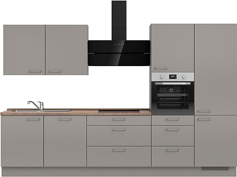 nobilia® Küchenzeile »"Laser II", Ausrichtung wählbar, Breite 330 cm« vormo günstig online kaufen