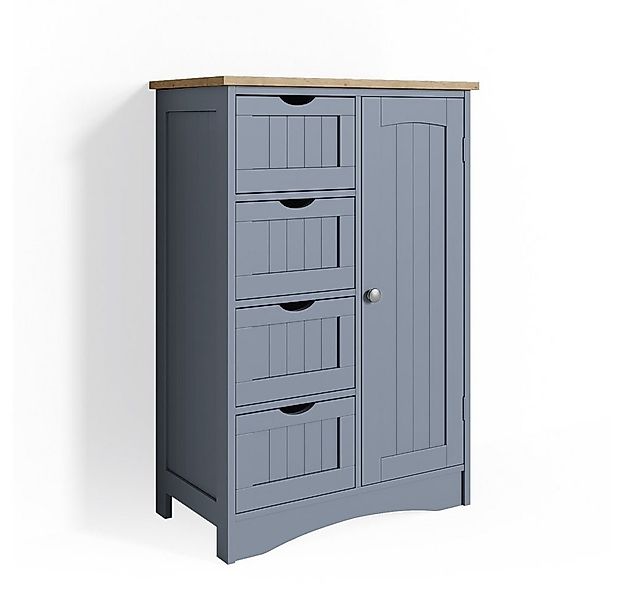 Vicco Midischrank Bianco, Grau, 55 x 81 cm günstig online kaufen