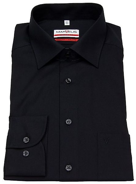 MARVELIS Businesshemd Modern Fit leicht tailliert bügelfrei Kentkragen günstig online kaufen
