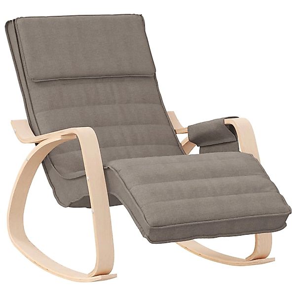 vidaXL Schaukelstuhl Taupe Stoff Modell 13 günstig online kaufen