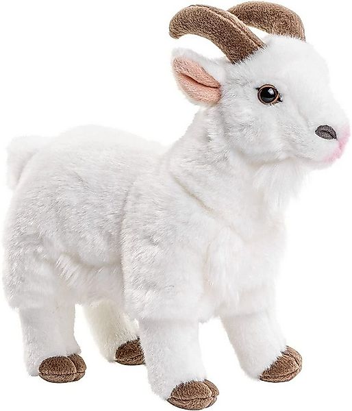 Uni-Toys Kuscheltier Bergziege - Weiß o. Schwarz - 29 cm (Länge) - Plüsch-Z günstig online kaufen