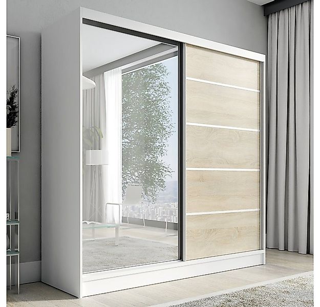 A&J MöbelLand GmbH Schiebetürenschrank KARO 1 2-türiger Kleiderschrank mit günstig online kaufen