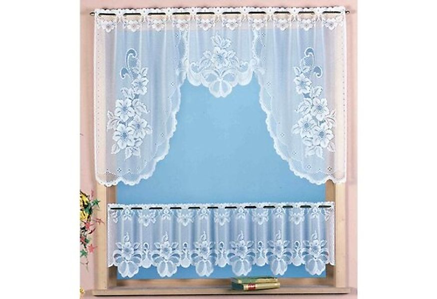 Weckbrodt Scheibengardine »Provance«, (2 St.), Bistro, Jacquard, floral, ge günstig online kaufen