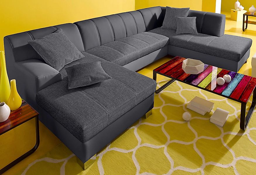DOMO collection Wohnlandschaft "Turah moderne Steppung, incl. Zierkissen, a günstig online kaufen