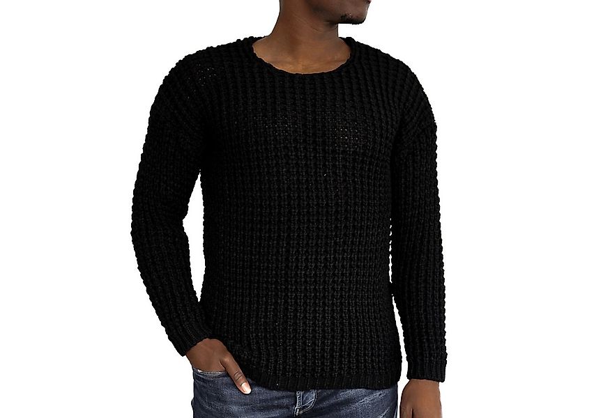COFI Casuals Strickpullover Casual Herren Strickpullover mit Rundhals-Aussc günstig online kaufen