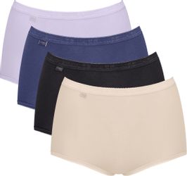 sloggi Maxislip "Basic+" 4er Pack, Baumwollmischung, weiche Nähte, hohe Tai günstig online kaufen