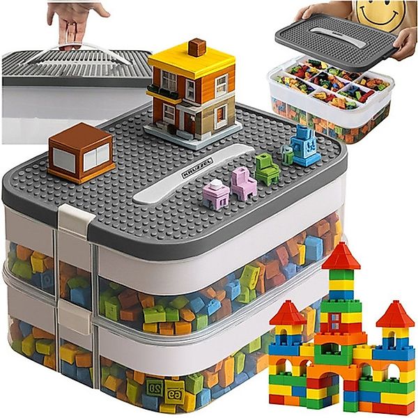 KRUZZEL Bausteinkasten Aufbewahrungsbox Spielbausteine, (Spar-Set, Organize günstig online kaufen