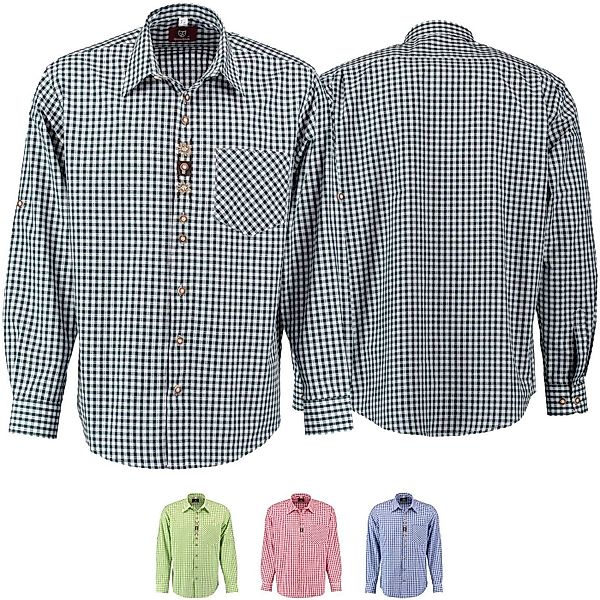 German Wear Trachtenhemd O47 Langarm krempelarm günstig online kaufen