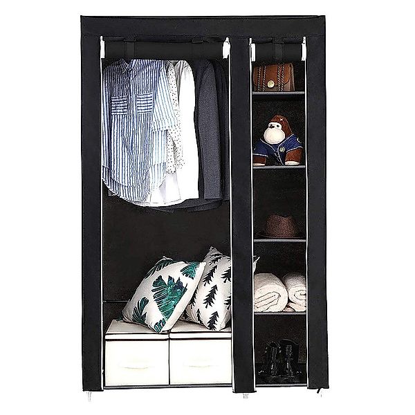 JEOBEST Stoffschrank Kleiderschrank, Stoffschrank, faltbare Garderobe günstig online kaufen