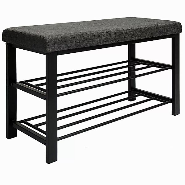 DuneDesign Schuhregal Schuhbank mit Polster 81x32x50 günstig online kaufen