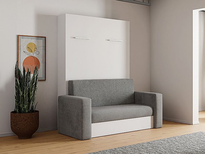 Ausziehbares Sofa 140 x 200 cm + Matratze - Manuelle vertikale Öffnung - We günstig online kaufen