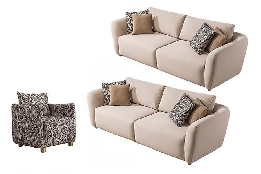 Villa Möbel Polstergarnitur Allegro, (Set, 3-tlg), mit Relax-/Bettfunktion günstig online kaufen