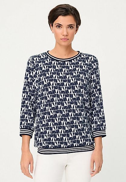 Olsen T-Shirt Shirt mit Allover-Dessin günstig online kaufen