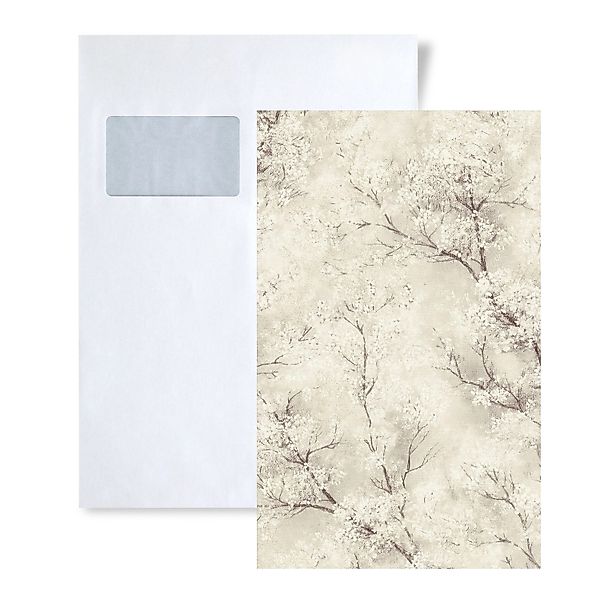 PROFHOME 1 MUSTERSTÜCK S-374202-GU DIN A4 MUSTER der Floral Tapete günstig online kaufen