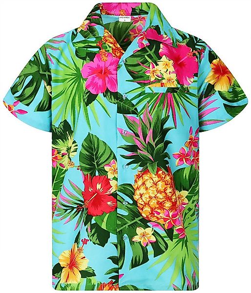 King Kameha Hawaiihemd Pineapple Funky Hawaii-Hemd Herren Kurzarm Front-Tas günstig online kaufen