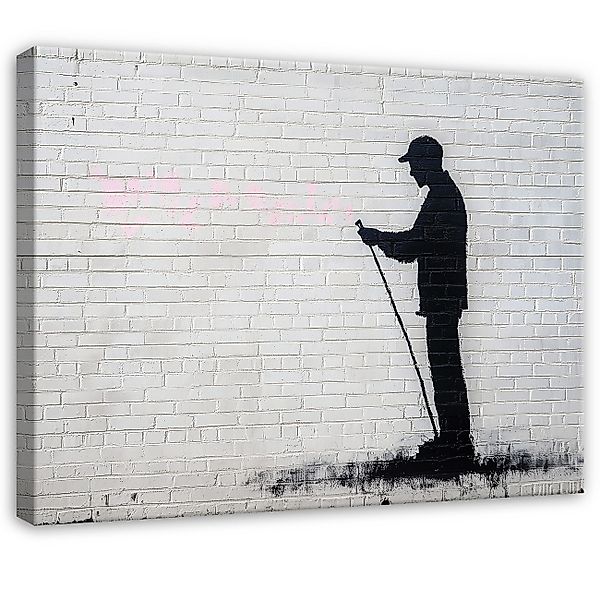 Wallarena Leinwandbild Abstrakt Grau Leinwand Bilder günstig online kaufen