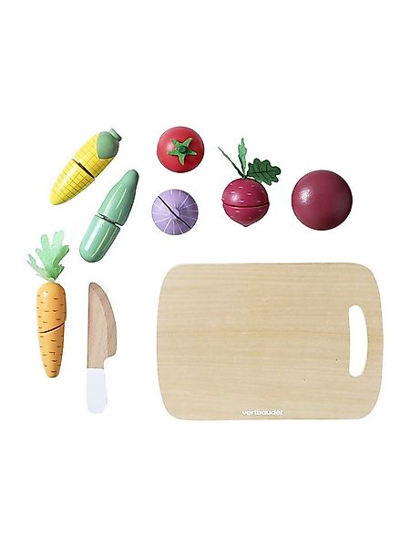 vertbaudet Spielküche Kinder Spielgemüse zum Zerteilen aus Holz FSC® Holz günstig online kaufen