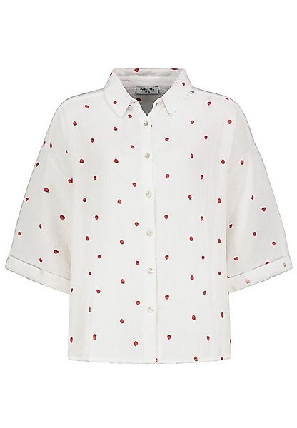 SUBLEVEL Blusenshirt Trendiges Design mit Leo Muster und Knöpfen Print Shir günstig online kaufen
