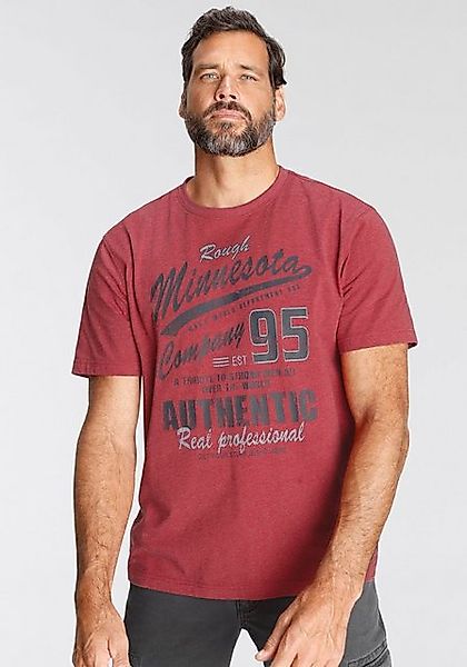 Man's World T-Shirt kurzärmelig, melierte Optik, günstig online kaufen