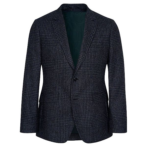 Hackett Shetland Gcheck Zip Out Blazer 40 Navy / Grey günstig online kaufen