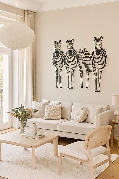 moebel-direkt-online Wanddekoobjekt Zebrafamilie günstig online kaufen