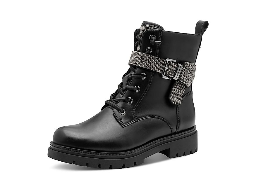 MARCO TOZZI by GMK Schnürstiefelette, Blockabsatz, Schnürboots, Zierriemen günstig online kaufen
