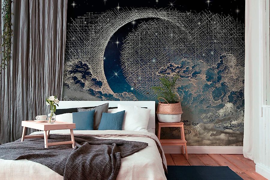 Architects Paper Fototapete »Atelier 47 Moon Sky 2« kontrastfarbene Details günstig online kaufen