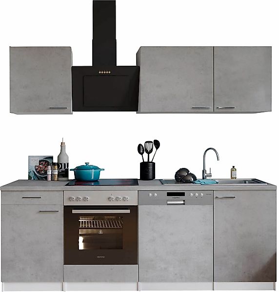 MESANA Küchenzeile "Malia", Breite 220 cm, 85 cm Arbeitshöhe, in exklusiver günstig online kaufen