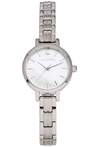 Holzkern Quarzuhr Quarz Skadi Silberfarben/Perlmutt günstig online kaufen