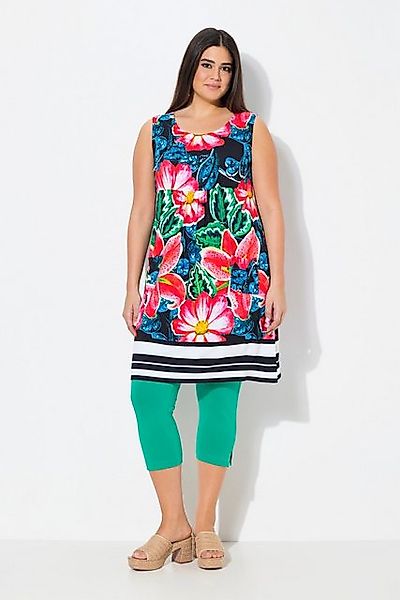 Ulla Popken Minikleid Jersey-Minikleid Paisley A-Linie Rundhals ärmellos günstig online kaufen