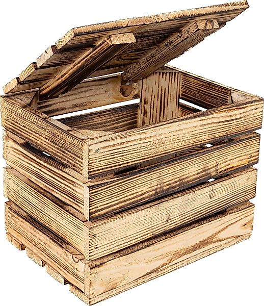 Creative Deco Aufbewahrungsbox Holztruhe Holzkiste mit günstig online kaufen