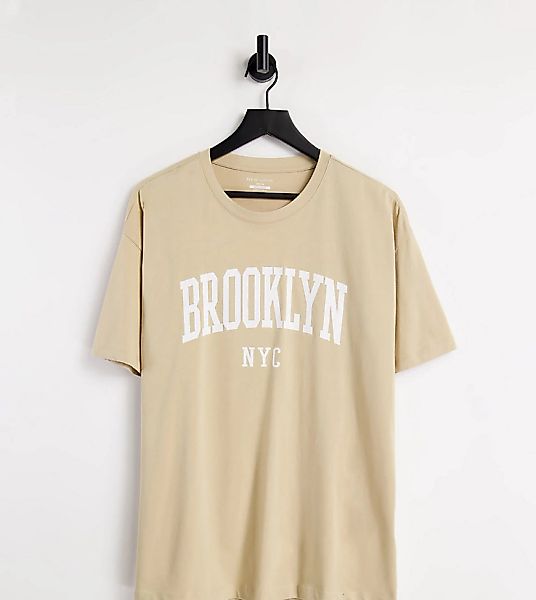 New Look – Brooklyn – T-Shirt in Hellgelb günstig online kaufen