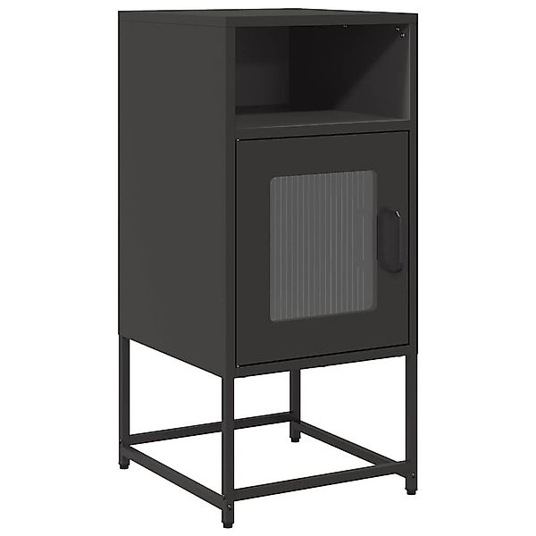 vidaXL Nachttisch Nachttisch Schwarz 36x39x78 cm günstig online kaufen