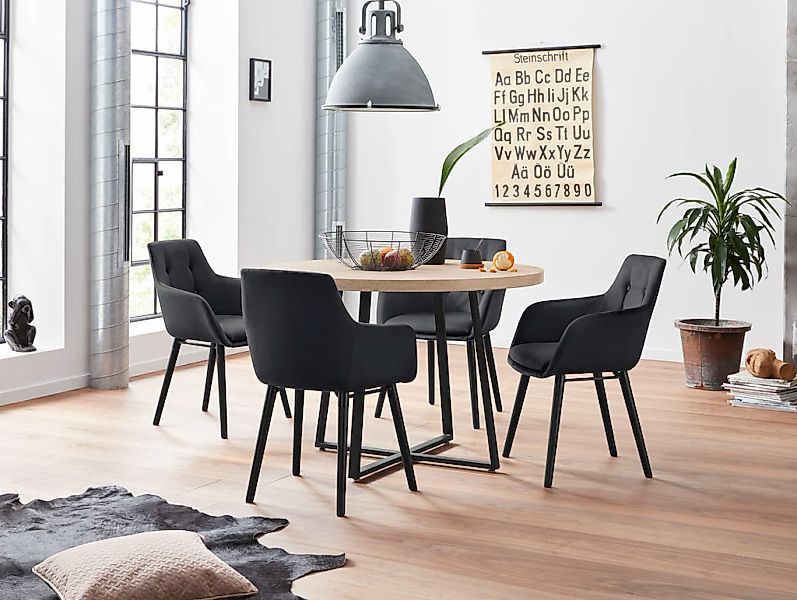 Home affaire Essgruppe 5 Stk. tlg. mit 4 Stühle günstig online kaufen